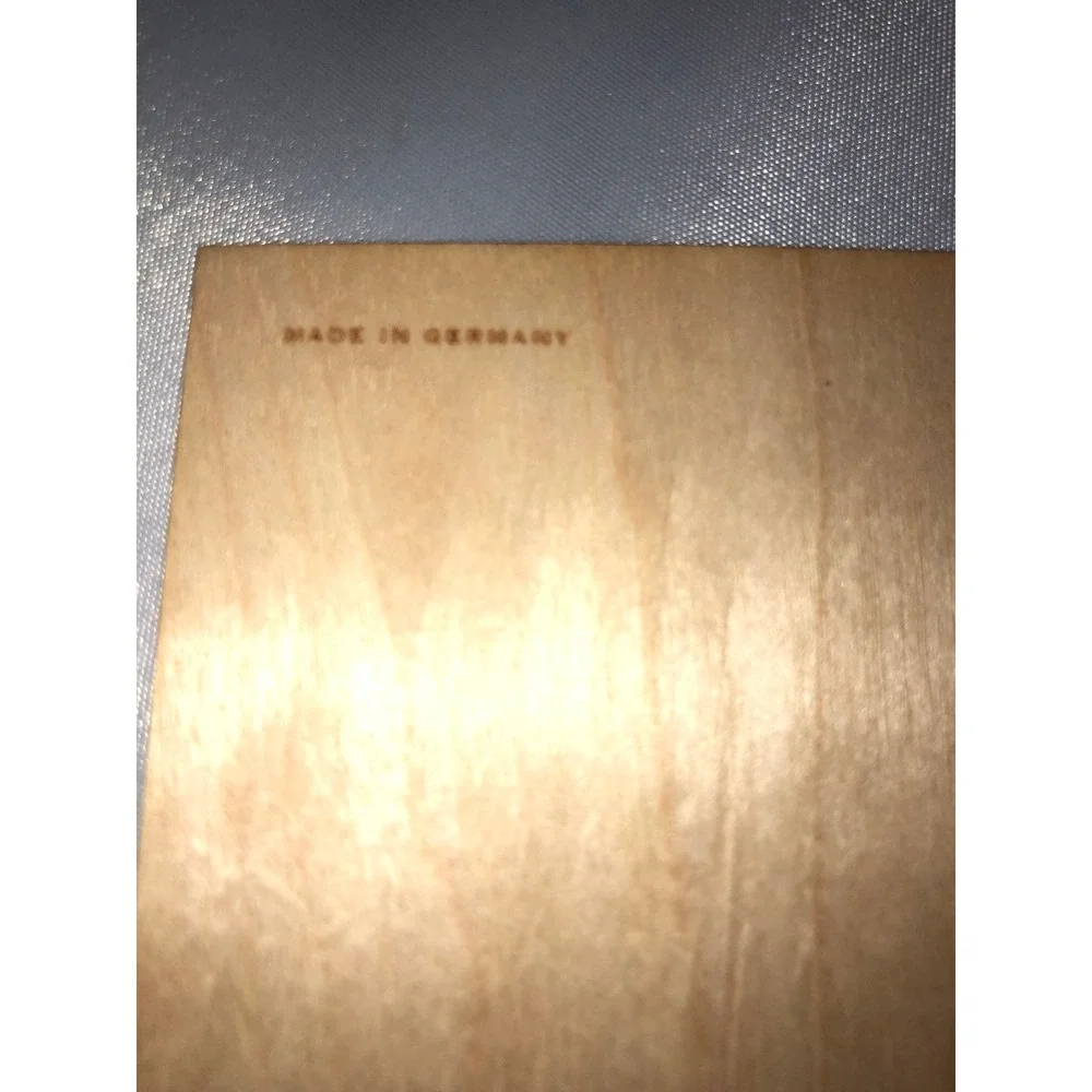 Saint Laurent Wooden Postcard Made in Germany YSL Collectible Wood Black-Bitumen